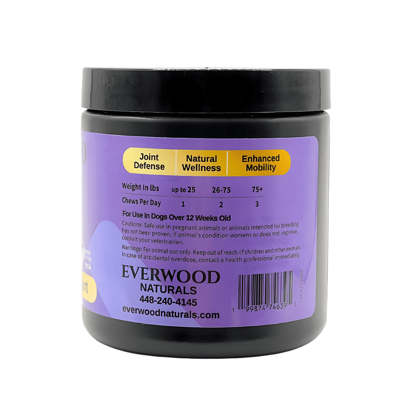 Everwood Naturals Advanced Vet Strength Joint & Mobility Dog Supplement Chews - Everwood Naturals