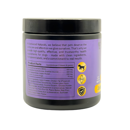 Everwood Naturals Advanced Vet Strength Joint & Mobility Dog Supplement Chews