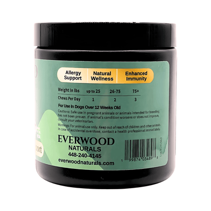 Everwood Naturals Advanced Vet Strength Allergy & Immunity Dog Supplement Chews - Everwood Naturals