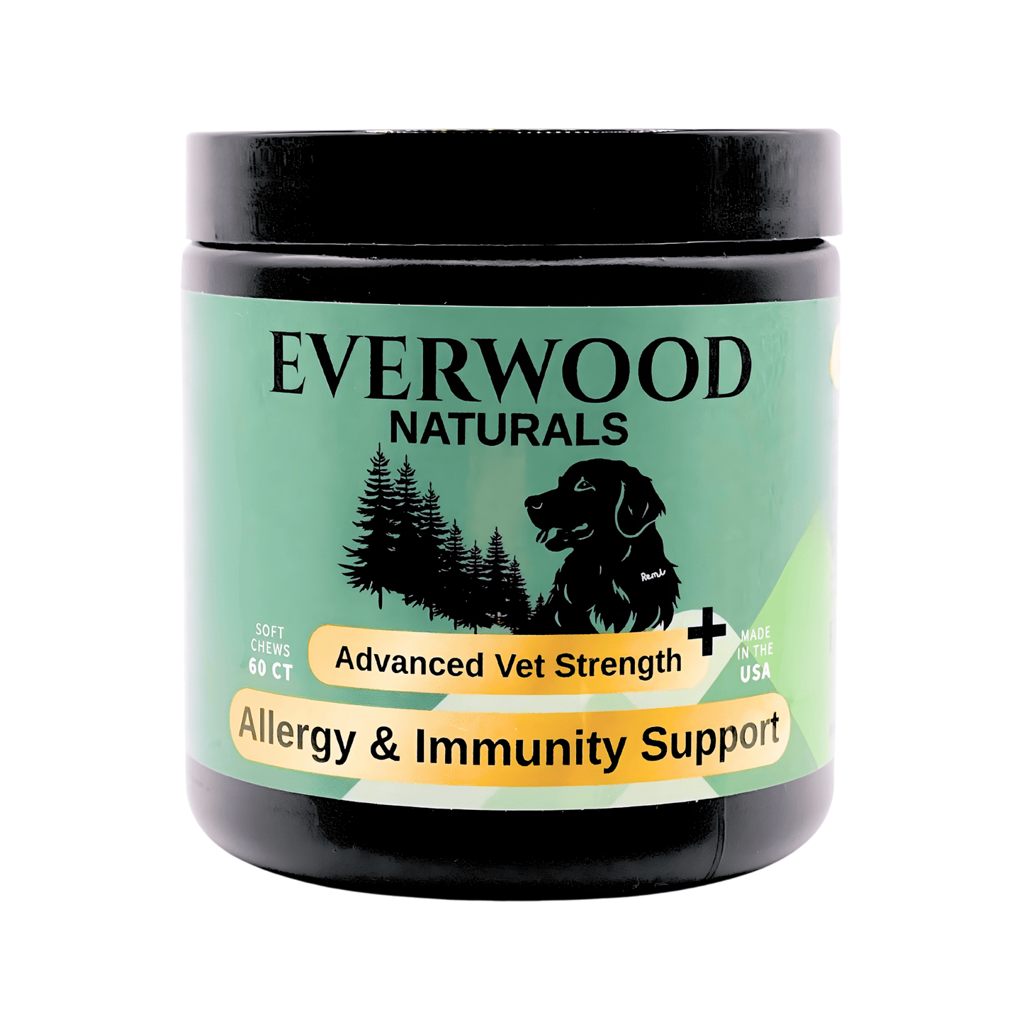 Everwood Naturals Advanced Vet Strength Allergy & Immunity Dog Supplement Chews - Everwood Naturals