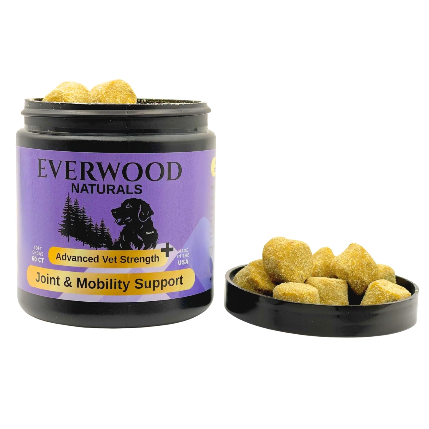 Everwood Naturals Advanced Vet Strength Joint & Mobility Dog Supplement Chews - Everwood Naturals