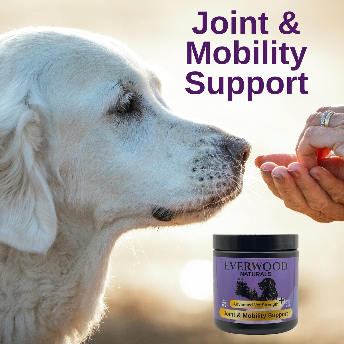 Everwood Naturals Advanced Vet Strength Joint & Mobility Dog Supplement Chews - Everwood Naturals